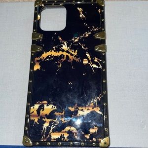 iPhone 12/12pro trunk case- Gold Marble